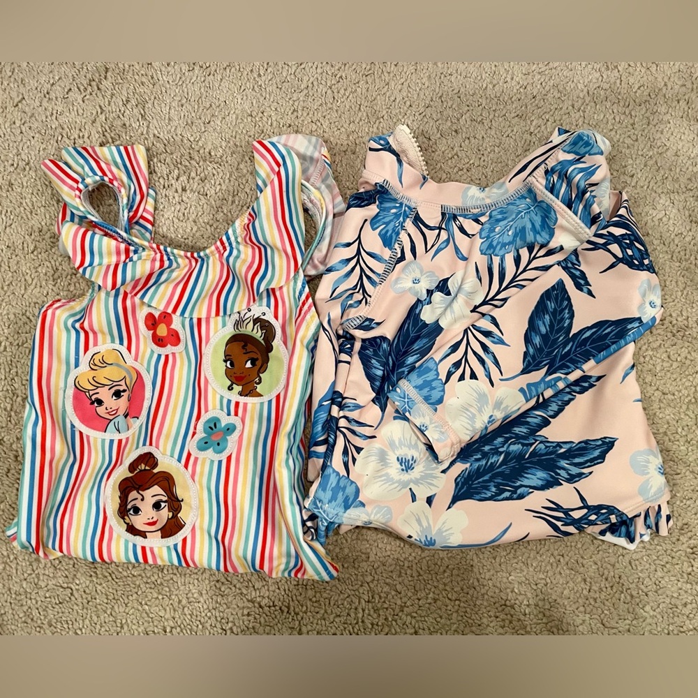 Disney & Tommy Bahama 2 Bathing Suits 18 Months